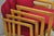 Vintage Gunlocke Mid Century Modern Oak Wood Stacking Arm Chairs - Set of 4 For Sale In Philadelphia - Image 6 of 16