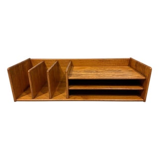 Teak Desk Organizer from Nordisk Andels Eksport, Denmark, 1960s For Sale