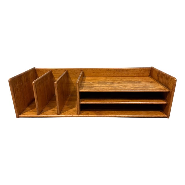 Teak Desk Organizer from Nordisk Andels Eksport, Denmark, 1960s For Sale