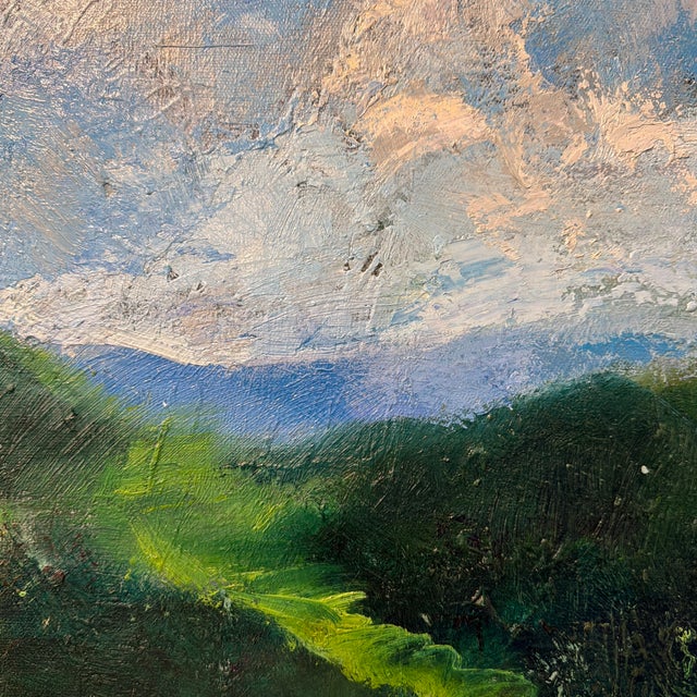 Traditional Higher Places Impressionist Oil Painting For Sale - Image 3 of 11