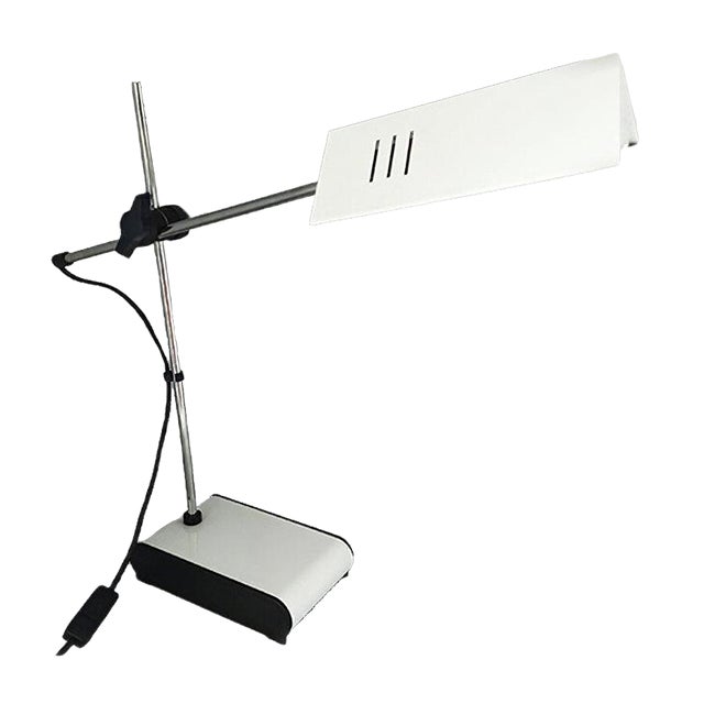 Vintage White Table Lamp by Veneta Lumi, Italy, 1970s For Sale