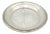 Circular Silver Butter Dish with Glass Core For Sale
