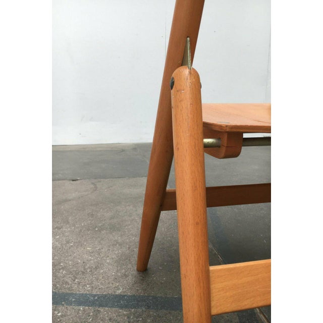Set of Mid-Century German SE 18 Children Folding Chairs by Egon Eiermann for Wilde+spieth, 1950s For Sale - Image 12 of 18