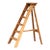 19th Century French Rustic Pine Folding Six-Step Ladder For Sale