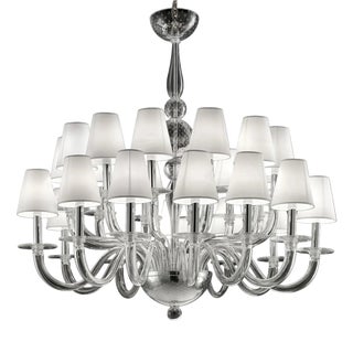Transparent Murano Glass Chandelier by Simoeng for Simoeng For Sale