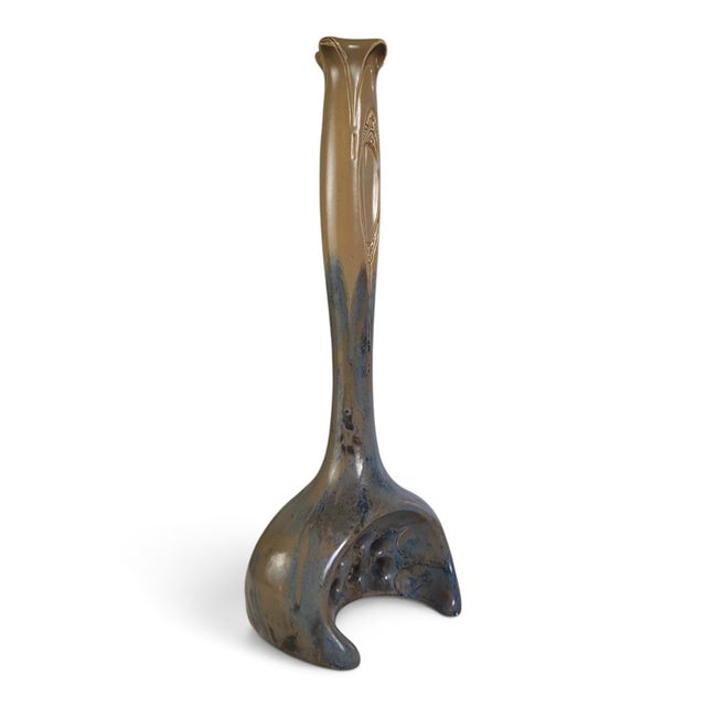 Art Nouveau Vase in Flamed Glazed Stoneware from Pierrefonds, 1890s For Sale - Image 3 of 15