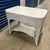 Antique Victorian Painted White Wicker Library Table For Sale - Image 4 of 8