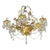 Painted Iron Crystal Drop Chandelier For Sale