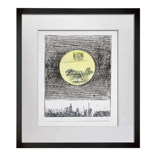 Modern Max Ernst Lithograph Original Numbered Limited Ed. 125 with Archival Frame For Sale
