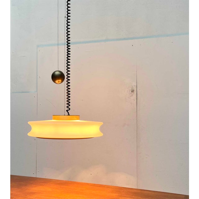 Mid-Century Modern German Space Age Orion Counterweight Pendant Lamp in Glass from Staff Leuchten, 1960s For Sale - Image 12 of 18