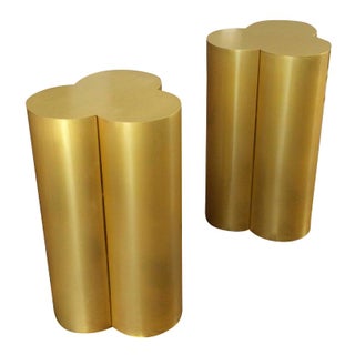 Custom Brass Cloud Pedestal Dining Table Base For Sale