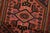 Textile Hamedan Rug 3’3” X 5’3” Red Wool Vintage Tribal Hand-Knotted Carpet For Sale - Image 7 of 12