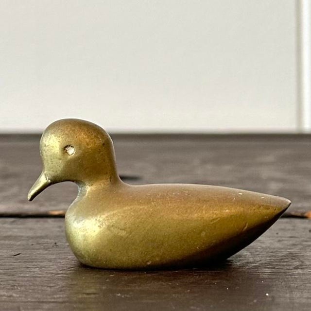 American Late 20th Century Brass Dove Paper Weight For Sale - Image 3 of 5