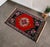 Vintage Oushak Small Rug 1'10"x3'3" Hand Knotted Turkish Door Mat Red Black ■ Introduction & History: Welcome to our...