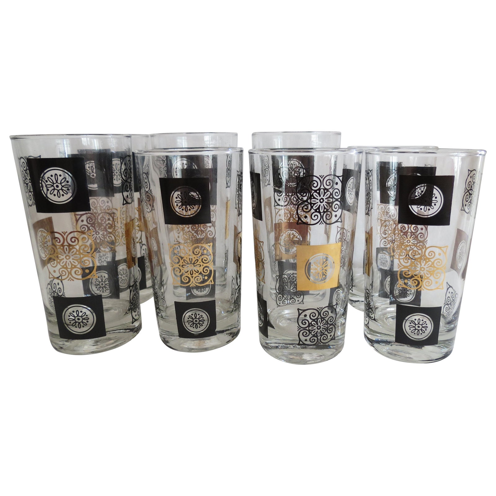 MidCentury Modern Highball Glasses Set of 8 Chairish