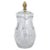 Brass French Cut Crystal / Brass Finial Water Pitcher For Sale - Image 8 of 10