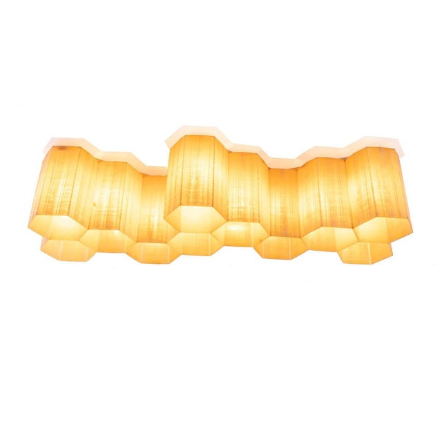 1950s Molecular Honeycomb 11-Light Flush Mount & Wall Light in Fiberglass & Steel, 1950s For Sale - Image 5 of 10