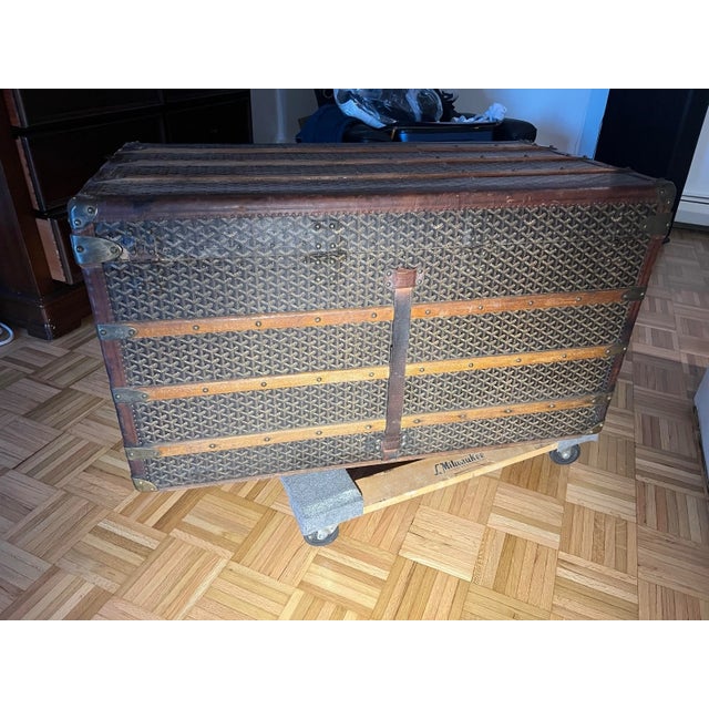 Vintage Goyard Trunk For Sale - Image 11 of 11