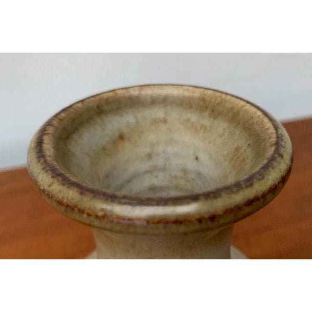 Mid-Century Danish Studio Pottery Minimalist Vase from Søholm, 1960s For Sale - Image 6 of 17