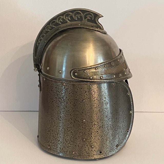 Gothic Knight's Helmet Ice Bucket by Seymour Mann Camelot For Sale - Image 3 of 14