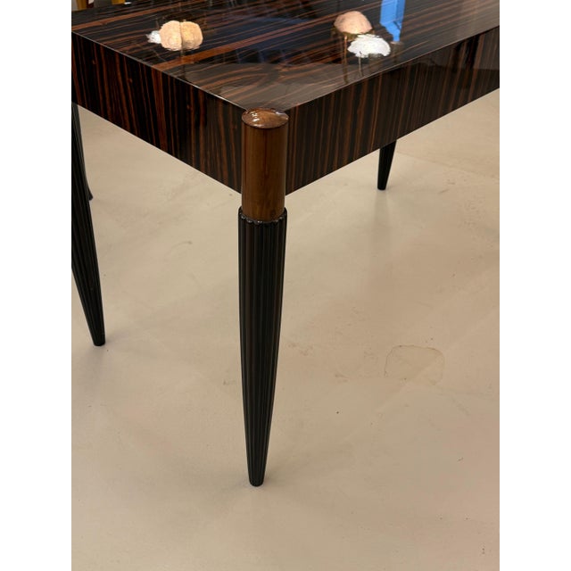French Art Deco Macassar Elegant Writing Desk For Sale - Image 15 of 18