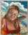 Sky Blue “Beach Day”, Figurative Oil Painting, Portrait of a Girl, Coastal Art For Sale - Image 8 of 8