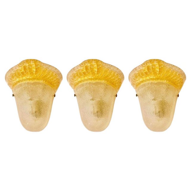 Murano Glass Wall Lights from La Murina, Italy, 1980s, Set of 3 For Sale - Image 12 of 12
