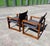 Borge Jensen for Bernstorffsminde Møbelfabrik Teak Safari Chairs - A Pair For Sale In West Palm - Image 6 of 11