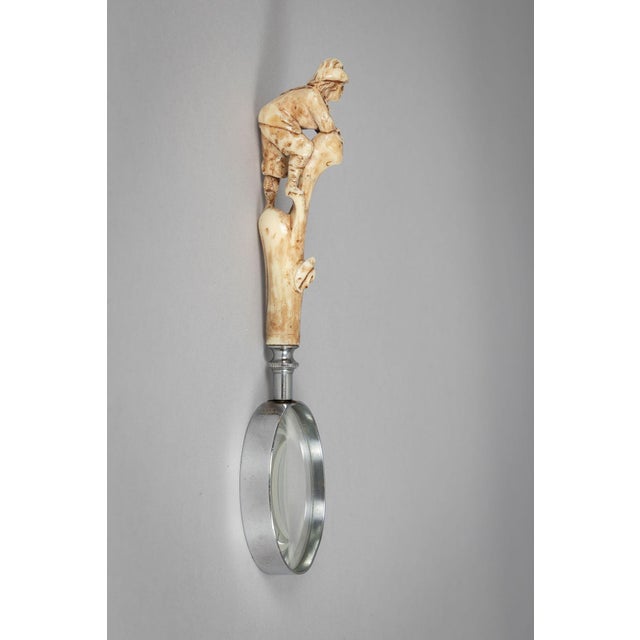 Figurative Antique Magnifying Glass With Figural Handle For Sale - Image 3 of 8