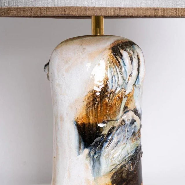 Ceramic Vintage Danish Table Lamp by Jeppe Hagendorn, 1960 For Sale - Image 7 of 14