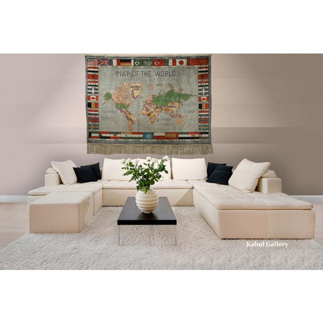 Textile Vintage Oriental Hand Knotted Wall Rug, 1990s For Sale - Image 7 of 14