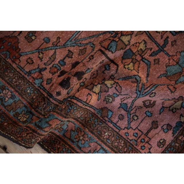 1920s Antique Persian Lilihan Floral Multicolor Wool Rug For Sale In New York - Image 6 of 11