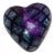 Held Art Glass Heart Paper Weight For Sale