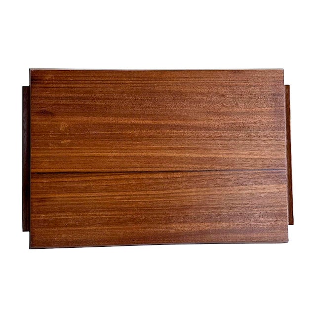 Vintage Inlaid Wood Serving Tray – Handcrafted Marquetry Quail Motif For Sale - Image 11 of 13