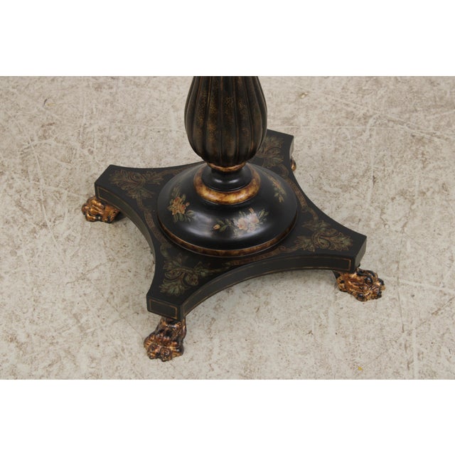 Maitland Smith French Victorian Pedestal Side Table For Sale - Image 10 of 16