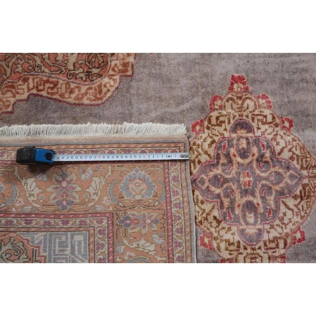 Turkish Silk Kayseri Rug For Sale - Image 4 of 5