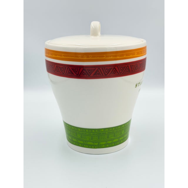 Starbucks Advertising Jar Coffee Bean Tea Holder Ceramic 2005 Canister For Sale - Image 4 of 11