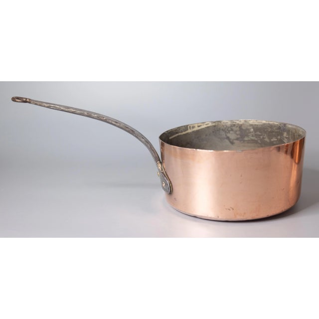 Large Antique French Copper Saucepan Pot For Sale - Image 10 of 10
