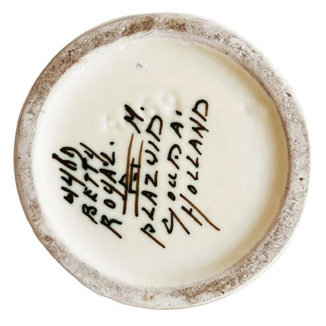 Ceramic Vintage Flora Pottery Gouda Ceramic Jug, 1960s For Sale - Image 7 of 10