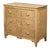 19th Century French Louis XVI Style Bleached Oak Three-Drawer Chest with Carved Panels For Sale