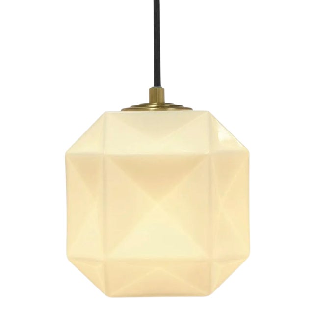 Mimo in Cube in White With Brass For Sale