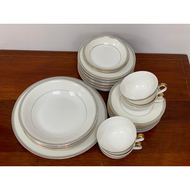 Theodore Haviland Limoges Greek Key Dinnerware Set of 25 Chairish