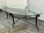 Art Deco French Art Deco Style Wrought Iron Oval Glass Coffee Table For Sale - Image 3 of 12