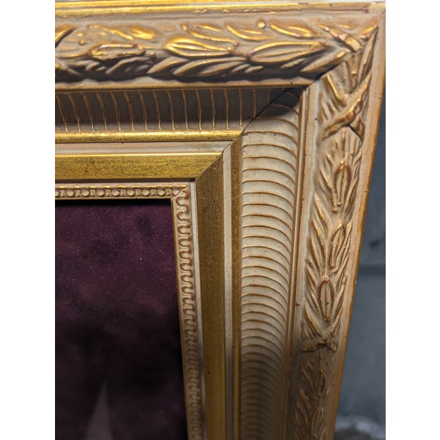 Gold 1990s Limited Edition Offset Lithograph of the Garden of Prayer by Thomas Kinkade. Framed Print Number 2838 For Sale - Image 8 of 12