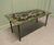 Italian Modernist Eglomisé Glass Top Coffee Table. This is a mid century Coffee or Cocktail table Signed: Sasco 61. Glass...