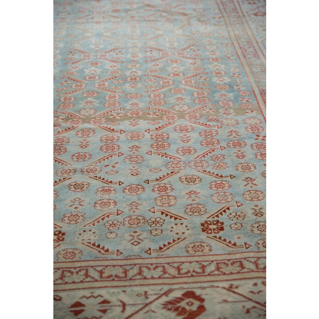 Sky Blue Vintage Fine Distressed Malayer Rug - 6'10" X 9'10" For Sale - Image 8 of 13