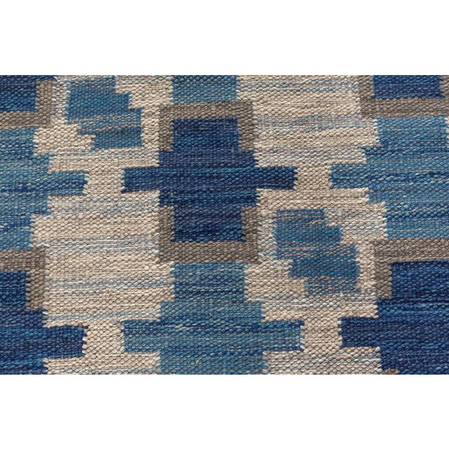 Modern Swedish Flat Weave Wool Rug by Doris Leslie Blau For Sale In New York - Image 6 of 8