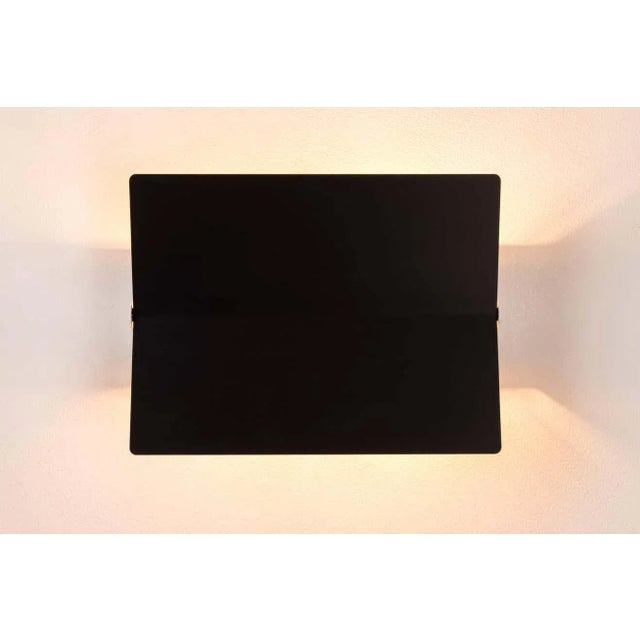Large Charlotte Perriand 'Applique à Volet Pivotant Plié' Wall Light in Black For Sale In Los Angeles - Image 6 of 12