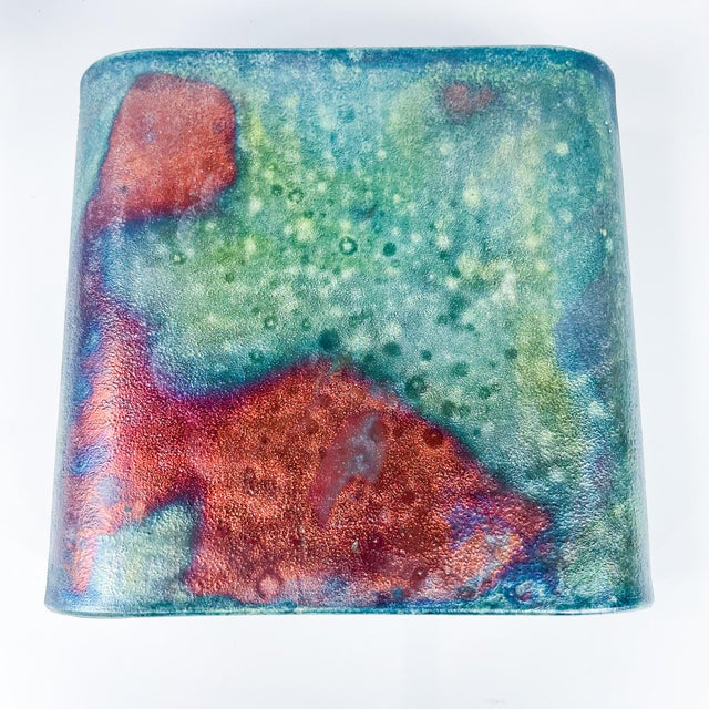 Mike Brennan Raku Pottery Statement Vessel For Sale - Image 4 of 12