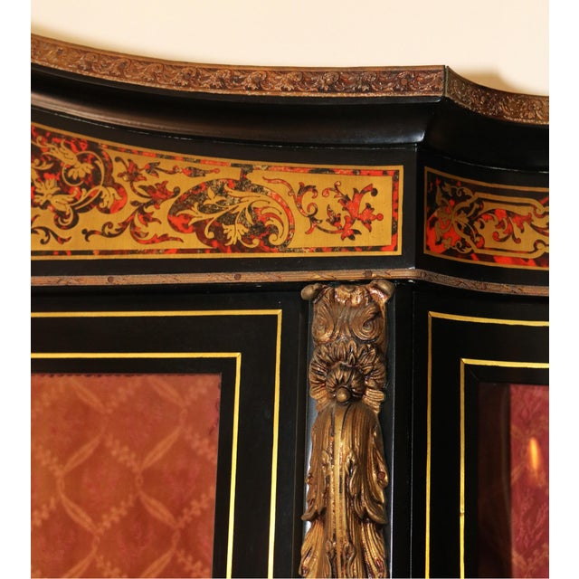 1970s Napoleon III Sideboard with Display Cabinet, 1970s For Sale - Image 5 of 14